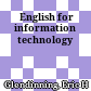  English for information technology