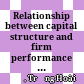 Relationship between capital structure and firm performance : a comparative study