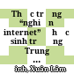 Thực trạng “nghiện internet” ở học sinh trường Trung học cơ sở Nguyễn Lương Bằng, thành phố Đà Nẵng.