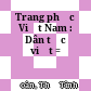Trang phục Việt Nam : Dân tộc việt =
