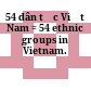 54 dân tộc Việt Nam = 54 ethnic groups in Vietnam.