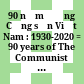 90 năm Đảng Cộng sản Việt Nam : 1930-2020 = 90 years of The Communist Party of Vietnam.