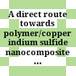 A direct route towards polymer/copper indium sulfide nanocomposite solar cells /