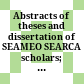 Abstracts of theses and dissertation of SEAMEO SEARCA scholars; T2 (1979 -1988)