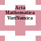 Acta Mathematica VietNamica