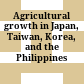 Agricultural growth in Japan, Taiwan, Korea, and the Philippines