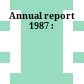 Annual report 1987 :