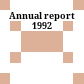 Annual report 1992