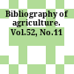 Bibliography of agriculture. Vol.52, No.11