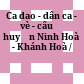 Ca dao - dân ca - vè - câu đố huyện Ninh Hoà - Khánh Hoà /