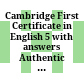 Cambridge First Certificate in English 5 with answers Authentic examination papers from Cambridge ESOL