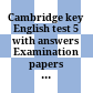 Cambridge key English test 5 with answers Examination papers from University of Cambridge ESOL examinations
