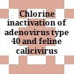 Chlorine inactivation of adenovirus type 40 and feline calicivirus /