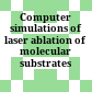 Computer simulations of laser ablation of molecular substrates /