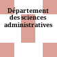 Département des sciences administratives