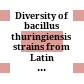 Diversity of bacillus thuringiensis strains from Latin America with insecticidal activity against different mosquito species /