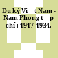 Du ký Việt Nam - Nam Phong tạp chí : 1917-1934.
