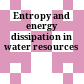 Entropy and energy dissipation in water resources