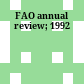 FAO annual review; 1992