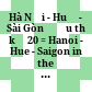 Hà Nội - Huế - Sài Gòn đầu thế kỷ 20 = Hanoi - Hue - Saigon in the early of the 20th century.