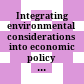 Integrating environmental considerations into economic policy making processes.