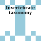 Invertebrate taxonomy