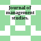 Journal of management studies.