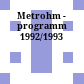 Metrohm - programm 1992/1993