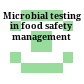 Microbial testing in food safety management