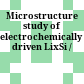 Microstructure study of electrochemically driven LixSi /