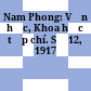 Nam Phong: Văn học, Khoa học tạp chí. Số 12, 1917