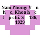 Nam Phong: Văn học, Khoa học tạp chí. Số 136, 1929