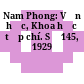 Nam Phong: Văn học, Khoa học tạp chí. Số 145, 1929