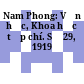 Nam Phong: Văn học, Khoa học tạp chí. Số 29, 1919