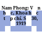 Nam Phong: Văn học, Khoa học tạp chí. Số 30, 1919
