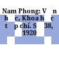 Nam Phong: Văn học, Khoa học tạp chí. Số 38, 1920