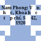Nam Phong: Văn học, Khoa học tạp chí. Số 42, 1920