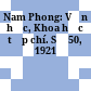 Nam Phong: Văn học, Khoa học tạp chí. Số 50, 1921