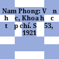 Nam Phong: Văn học, Khoa học tạp chí. Số 53, 1921