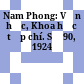 Nam Phong: Văn học, Khoa học tạp chí. Số 90, 1924