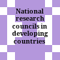 National research councils in developing countries :
