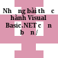 Những bài thực hành Visual Basic.NET căn bản /