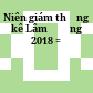 Niên giám thống kê Lâm Đồng 2018 =