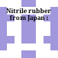 Nitrile rubber from Japan :