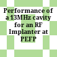 Performance of a 13MHz cavity for an RF Implanter at PEFP