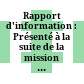 Rapport d'information : Présenté à la suite de la mission effectuée à djbouti, du 26 au 30 mars 1995 /