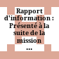 Rapport d'information : Présenté à la suite de la mission effectuée au Cameroun en septembre 1995 par une délégation du /