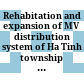 Rehabitation and expansion of MV distribution system of Ha Tinh township - Ha Tinh province project: