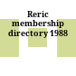 Reric membership directory 1988