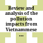 Review and analysis of the pollution impacts from Vietnammese manufacturing sectors /